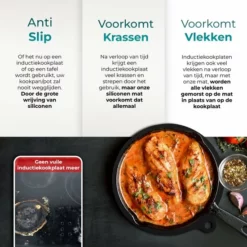 NexxTools Inductie Beschermer - 4 Stuks Zwart - Anti Slip Mat - Siliconen Mat - Inductiebeschermer - Pannen Onderzetter - Afdek Voor Kookplaat -Maxwell & Williams winkel 550x550 369