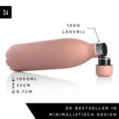 LARS NYSØM Roestvrijstalen Drinkfles 'Ivrig' 1000ml Nude -Maxwell & Williams winkel 550x550 374