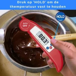 Gohh® Gohh Digitale Vleesthermometer - Kookthermometer - Suikerthermometer - Inklapbare Sonde - BBQ Thermometer - LCD Scherm - Meter Tot 300 °C - Rood -Maxwell & Williams winkel 550x550 392