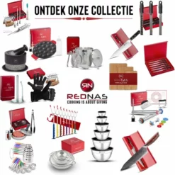 Rednas Vleeshamer Pakket - Incl. Giftbox - Sinterklaas Cadeautjes - Vleesvermalser - BBQ Accessoires - Vleestang/Bakkwast/Kruidenpotje - RVS 304 -Maxwell & Williams winkel 550x550 420