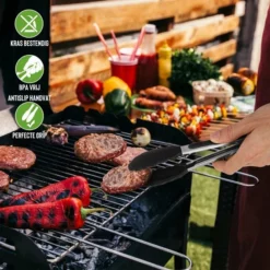 Rednas Vleeshamer Pakket - Incl. Giftbox - Sinterklaas Cadeautjes - Vleesvermalser - BBQ Accessoires - Vleestang/Bakkwast/Kruidenpotje - RVS 304 -Maxwell & Williams winkel 550x550 425