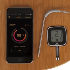 Patton Kamado Houtskool Barbecue - 18" - Grilloppervlak Ø 39 Cm - Met Bluetooth Thermometer - Groen -Maxwell & Williams winkel 550x550 440