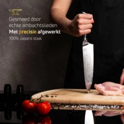 Chefmes Damaststaal VDN Elegance Serie - Koksmes Van VG-10 Super Japans Staal - Professioneel Mes Met 66 Lagen Staal – 32.5 Cm Mes - 21 Cm Lemmet - 60-62 HRC Inclusief Giftbox 20 Chefmes Damaststaal VDN Elegance Serie - Koksmes Van VG-10 Super Japans Staal - Professioneel Mes Met 66 Lagen Staal – 32.5 Cm Mes - 21 Cm Lemmet - 60-62 HRC Inclusief Giftbox -Maxwell & Williams winkel 550x550 481