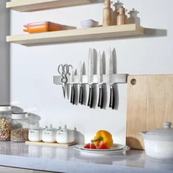 Paudin Premium Hygiënische Magneetstrip - Extra Lange 45 Centimeter Magnetische Messenhouder - Messenblok - Messenstrip- Black Friday - Sint En Kerst -Maxwell & Williams winkel 550x550 492