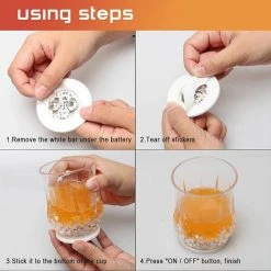 3M Nzuri - Bottle Light - Led Onderzetter Oranje - Bottle Light Orange - Led Sticker - 1 Stuk - Nederlands Elftal - Nederlands In Actie - Oranje Fles Verlichting - Kinderfeestje - Sfeerverlichting - Leuk Bij Beerpong - Oranje Feest -Maxwell & Williams winkel 550x550 547