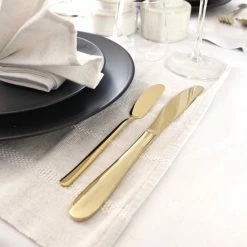 House Of Husk Botermesjes Set - Goud - RVS - Botermes - Smeermessen - Tapas Mesjes - 6 Stuks -Maxwell & Williams winkel 550x550 560