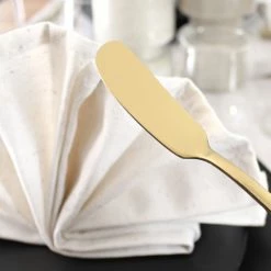 House Of Husk Botermesjes Set - Goud - RVS - Botermes - Smeermessen - Tapas Mesjes - 6 Stuks -Maxwell & Williams winkel 550x550 561