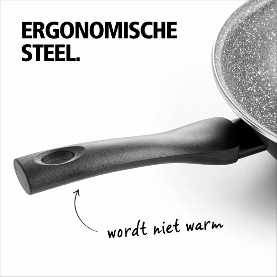 BRABANTIA LIVING Koekenpan - Ø 30 Cm - Antiaanbak - Inductie - Zwart 4 BRABANTIA LIVING Koekenpan - Ø 30 Cm - Antiaanbak - Inductie - Zwart - Afbeelding 2