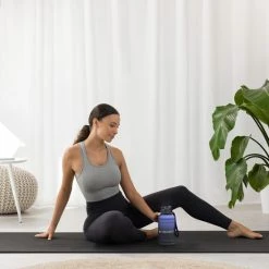 Navaris Fitness Drinkfles 1,3 Liter - Lichte Waterfles Van Roestvrij Staal Blauw - Grote Blauwe Waterfles RVS Voor Sport, Fitness, Yoga En Kamperen -Maxwell & Williams winkel 550x550 600