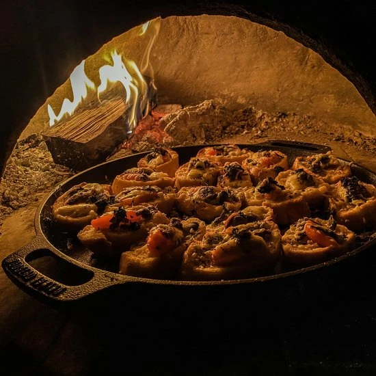 Valhal Outdoor Skillet / Plancha / Koekenpan - Gietijzer - Diameter 35cm, Twee Handvatten, VH35F 8 Valhal Outdoor Skillet / Plancha / Koekenpan - Gietijzer - Diameter 35cm, Twee Handvatten, VH35F - Afbeelding 6