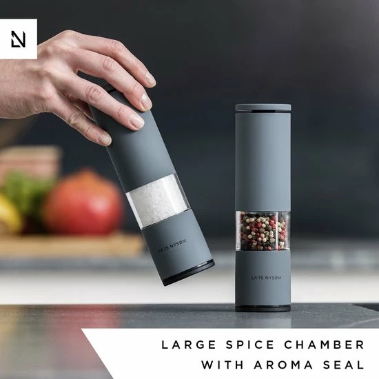 LARS NYSØM Zout- En Pepermolen Set 'Lagom' Nude 7 LARS NYSØM Zout- En Pepermolen Set 'Lagom' Nude - Afbeelding 5