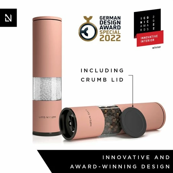 LARS NYSØM Zout- En Pepermolen Set 'Lagom' Nude 8 LARS NYSØM Zout- En Pepermolen Set 'Lagom' Nude - Afbeelding 6