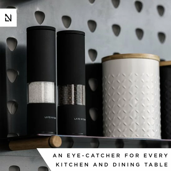 LARS NYSØM Zout- En Pepermolen Set 'Lagom' Nude 9 LARS NYSØM Zout- En Pepermolen Set 'Lagom' Nude - Afbeelding 7