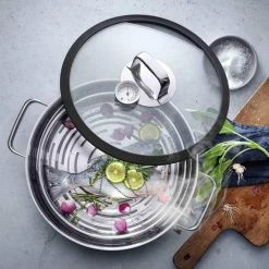 WMF Vitalis Stoom-en Braadpan - Ø 28 Cm - RVS -Maxwell & Williams winkel 550x550 711