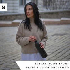 LARS NYSØM Roestvrijstalen Drinkfles 'Ivrig' 750ml Onyx Black -Maxwell & Williams winkel 550x550 721