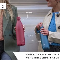 LARS NYSØM Roestvrijstalen Drinkfles 'Ivrig' 750ml Onyx Black -Maxwell & Williams winkel 550x550 723