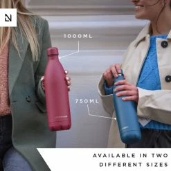 LARS NYSØM Roestvrijstalen Drinkfles 'Ivrig' 750ml Onyx Black -Maxwell & Williams winkel 550x550 724