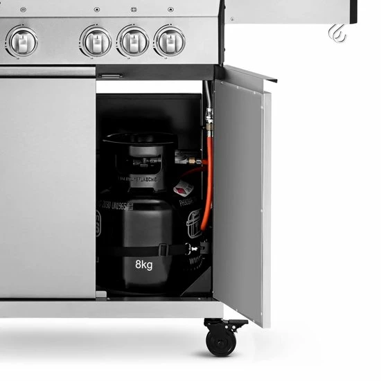 Burnhard Gas BBQ FRED Deluxe - 3 Branders - Keramische Infraroodbrander & Afdekhoes - Deluxe 20 Burnhard Gas BBQ FRED Deluxe - 3 Branders - Keramische Infraroodbrander & Afdekhoes - Deluxe - Afbeelding 18