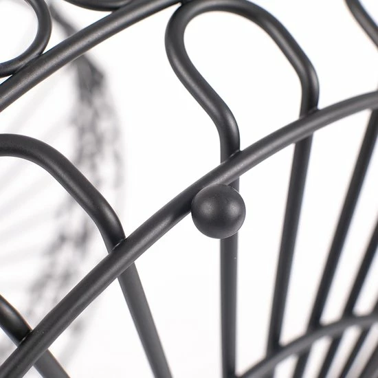 Chefarone Fruit Etagère - Fruitmand – Fruitschaal – Groentemand – Opberger – 3 Laags – Metaal - Zwart 9 Chefarone Fruit Etagère - Fruitmand – Fruitschaal – Groentemand – Opberger – 3 Laags – Metaal - Zwart - Afbeelding 7