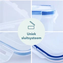Lock&Lock Botervloot Met Deksel - Set Van 2 Stuks - 460 Ml - Transparant -Maxwell & Williams winkel 550x553 6