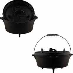 Dutch Oven 9Qt - 7,6 Liter - The Windmill - 3-delig - Gietijzer Braadpan - Zwart -Maxwell & Williams winkel 550x554 7