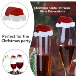 Ardran & Tookar Kerstmuts Glasversiering Glasmarker - 10 Stuks - Wijnglasdecoratie -Maxwell & Williams winkel 550x555 3