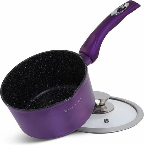 EDENBERG Edënbërg Purple Line - 15-delige Luxe Pannenset Van Gesmeed Aluminium 7 EDENBERG Edënbërg Purple Line - 15-delige Luxe Pannenset Van Gesmeed Aluminium - Afbeelding 5