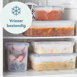 Lock&Lock Botervloot Met Deksel - Set Van 2 Stuks - 460 Ml - Transparant -Maxwell & Williams winkel 550x556 5