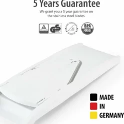 Börner Mandoline V1 Profi | 7-delige Set | 5 Snijdiktes | Geschikt Als Frietsnijder | BPA-vrij En Roestvrij | Wit -Maxwell & Williams winkel 550x558