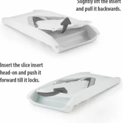 Börner Mandoline V1 Profi | 7-delige Set | 5 Snijdiktes | Geschikt Als Frietsnijder | BPA-vrij En Roestvrij | Wit -Maxwell & Williams winkel 550x560 1