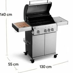 Burnhard Gas BBQ FRED Deluxe - 3 Branders - Keramische Infraroodbrander & Afdekhoes - Deluxe 37 Burnhard Gas BBQ FRED Deluxe - 3 Branders - Keramische Infraroodbrander & Afdekhoes - Deluxe -Maxwell & Williams winkel 550x565 4