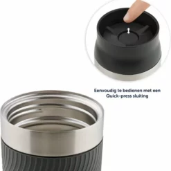 Blumtal Thermosbeker Classic - Lekvrij, BPA-Vrij En Vaatwasserbestendig - Hoge Kwaliteit Thermosfles Met Quick-Press Sluiting - Travel Mug 500 Ml - Spicy Mustard - Geel -Maxwell & Williams winkel 550x569