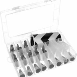 Ariko Slagroom Garneer Spuitzak Met 24 RVS Spuitmondjes – Herbruikbaar – Siliconen Spuit Zak Voor Decoratie Van Patisserie – Taartdecoratie – Rozetjes Opspuiten -Maxwell & Williams winkel 550x587