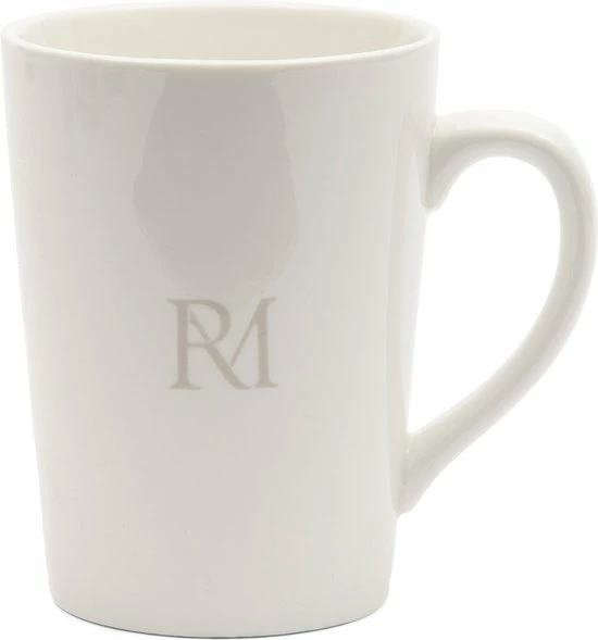 Riviera Maison Theemok Groot - RM Monogram Tea Mug - Wit 3 Riviera Maison Theemok Groot - RM Monogram Tea Mug - Wit