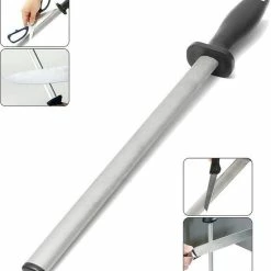 Merkloos Aanzetstaal - Diamant - 305 Mm - Ergonomisch Handvat - Super Slijpresultaat