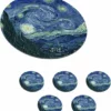 KitchenYeah Onderzetters Voor Glazen - Rond - Sterrennacht - Schilderij - Oude Meesters - Vincent Van Gogh - 10x10 Cm - Glasonderzetters - 6 Stuks 2 KitchenYeah Onderzetters Voor Glazen - Rond - Sterrennacht - Schilderij - Oude Meesters - Vincent Van Gogh - 10x10 Cm - Glasonderzetters - 6 Stuks -Maxwell & Williams winkel 550x601 1