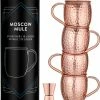 Navaris Moscow Mule Bekers - Set Van 4 - Cocktailbekers - Mok Voor Moscow Mule En Cocktails - Roestvrij Staal - 4 Koperen Mokken - Inclusief Jigger 2 Navaris Moscow Mule Bekers - Set Van 4 - Cocktailbekers - Mok Voor Moscow Mule En Cocktails - Roestvrij Staal - 4 Koperen Mokken - Inclusief Jigger -Maxwell & Williams winkel 550x601 2