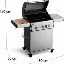 Burnhard Gas BBQ FRED Deluxe - 3 Branders - Keramische Infraroodbrander & Afdekhoes - Deluxe 27 Burnhard Gas BBQ FRED Deluxe - 3 Branders - Keramische Infraroodbrander & Afdekhoes - Deluxe -Maxwell & Williams winkel 550x606 1