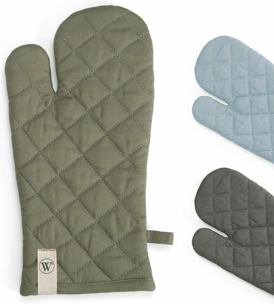 Walra Ovenwant Cook With A Smile - 16x32 - 100% Katoen - Legergroen 3 Walra Ovenwant Cook With A Smile - 16x32 - 100% Katoen - Legergroen