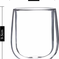 Altom Design Luxe Dubbelwandige Koffieglazen - Dubbelwandige Theeglazen - Cappuccino Glazen - 250 ML - Set Van 4 -Maxwell & Williams winkel 550x615 3