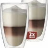 Maxxo Latteglazen - Dubbelwandig - 380ml - 2 Stuks -Maxwell & Williams winkel 550x620
