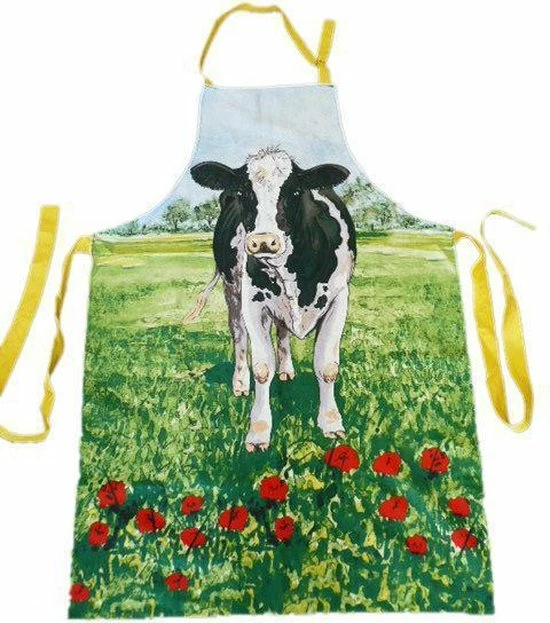 Wiebe Van Der Zee Schort Met Koe Koeien - 70 X 100 Cm 3 Wiebe Van Der Zee Schort Met Koe Koeien - 70 X 100 Cm