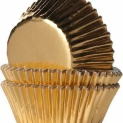 House Of Marie MINI Cupcake Vormpjes Folie Goud Pk/36