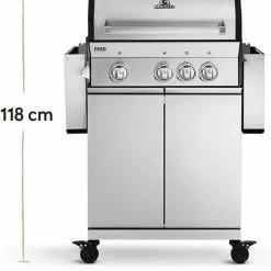 Burnhard Gas BBQ FRED Deluxe - 3 Branders - Keramische Infraroodbrander & Afdekhoes - Deluxe 40 Burnhard Gas BBQ FRED Deluxe - 3 Branders - Keramische Infraroodbrander & Afdekhoes - Deluxe -Maxwell & Williams winkel 550x650 2
