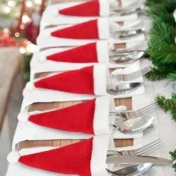 Merkloos Kerstmutsjes Voor Bestek (6 Stuks) - Versiering / Decoratie Kersttafel - Feestelijk Kerstdiner 7 Merkloos Kerstmutsjes Voor Bestek (6 Stuks) - Versiering / Decoratie Kersttafel - Feestelijk Kerstdiner -Maxwell & Williams winkel 550x671
