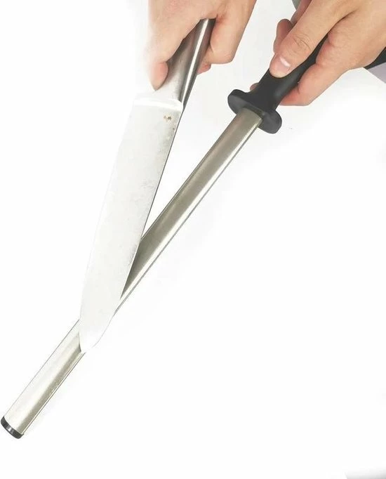 Merkloos Aanzetstaal - Diamant - 305 Mm - Ergonomisch Handvat - Super Slijpresultaat 7 Merkloos Aanzetstaal - Diamant - 305 Mm - Ergonomisch Handvat - Super Slijpresultaat - Afbeelding 5
