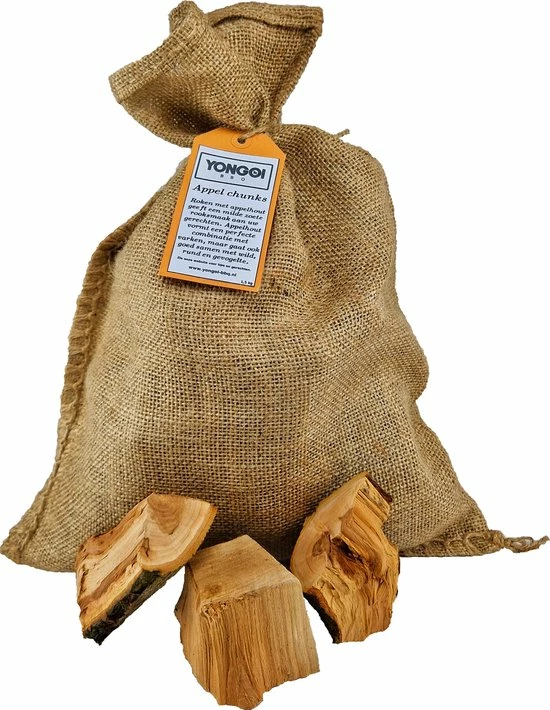 Merkloos Appel Chunks 1,5 Kg | BBQ | Rookhout | Smoking Wood 3 Merkloos Appel Chunks 1,5 Kg | BBQ | Rookhout | Smoking Wood