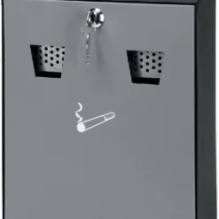 Vepabins Asbak Wand Zwart/grijs