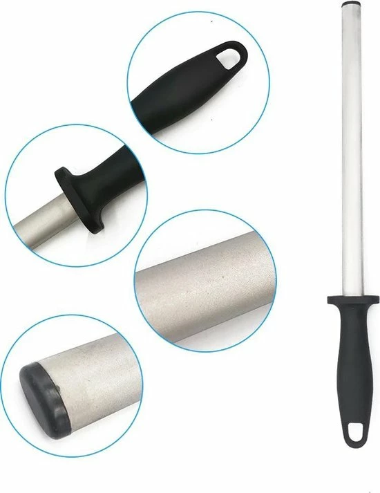 Merkloos Aanzetstaal - Diamant - 305 Mm - Ergonomisch Handvat - Super Slijpresultaat 4 Merkloos Aanzetstaal - Diamant - 305 Mm - Ergonomisch Handvat - Super Slijpresultaat - Afbeelding 2