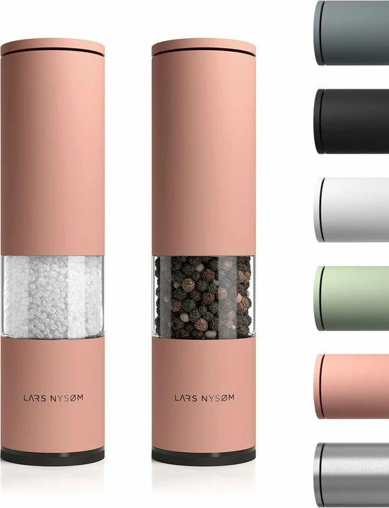 LARS NYSØM Zout- En Pepermolen Set 'Lagom' Nude 3 LARS NYSØM Zout- En Pepermolen Set 'Lagom' Nude